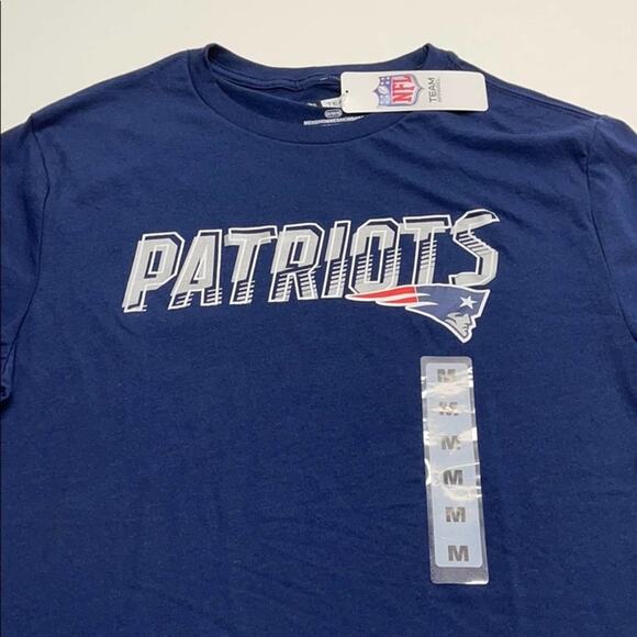 NEW ENGLAND PATRIOTS Mens Blue Tee Shirt - NEW - Picture 1 of 2